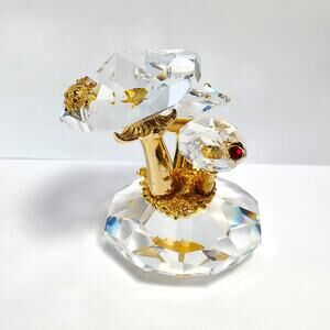 Swarovski 32% Full Lead Crystal Strass Collection Mushrooms & Ladybugs Orig Box
